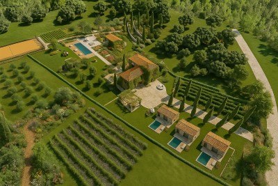 Investicijska prilika u Istri - ekskluzivna parcela za stanciju ili turistički resort