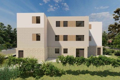 Poreč, Haus am Ende der Reihe 850 m vom Meer