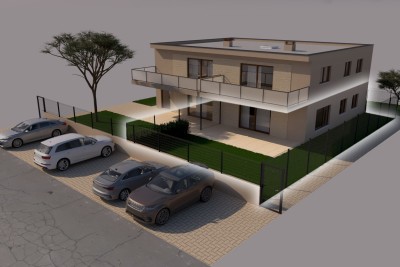 Poreč, okolica, Stan u prizemlju s dvije spavaće sobe i vrtom, 2 km od mora