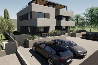 Poreč, Surrounding Area, Luxury Apartment on the 1st Floor with Rooftop Terrace and Sea View, 1500 m from the Sea