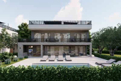 Poreč, Luxuriöse Villa in prestigeträchtiger Lage 400 m vom Meer entfernt