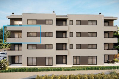 Poreč, okolica, Stan na 2. katu novogradnje s 2 spavaće sobe, 3 km od mora