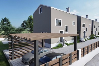 Poreč, dintorni, Casa alla fine della fila con piscina in posizione tranquilla a 11 km dal mare