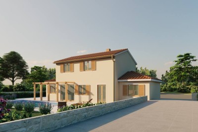 Poreč, okolica, Samostojeća kuća u izgradnji na predivnoj lokaciji