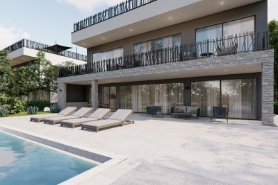 Poreč, Luxuriöse Villa in prestigeträchtiger Lage 400 m vom Meer entfernt