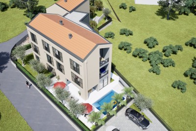 Poreč, Baderna, okolica, Građevnisko zemljište s građevinskom dozvolom za 8 stanova