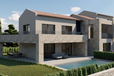 Poreč, Vižinada, dintorni, Terreno edificabile con permesso di costruzione, 17 km dal mare