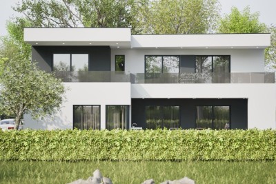 Umag, dintorni, Lussuosa villa singola con piscina in costruzione in posizione tranquilla