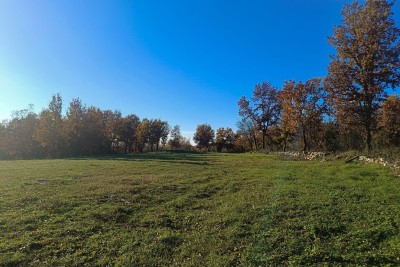 Poreč, okolí, stavební pozemek na okraji menší vesnice
