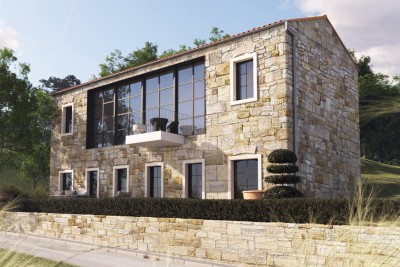 Pazin, Cerovlje, Unikatna vila u renovaciji, mirna lokacija