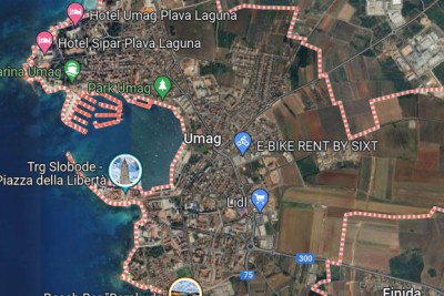 Umag, uža okolica, Građevinsko zemljište u industrijskoj zoni