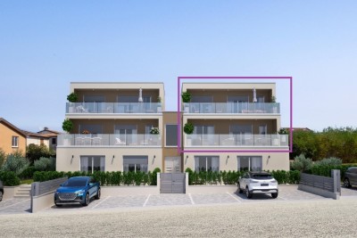 Poreč, okolica, Luksuzni dvoetažni stan s 3 spavaće sobe i pogledom na more, 7 km od mora