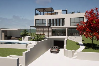 Poreč, dintorni, Villa di lusso con vista mare, 8 km dal mare