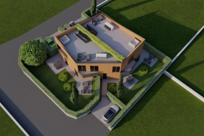 Poreč, okolica, Stan u prizemlju s jednom spavaćom sobom i vrtom, 3 km od mora