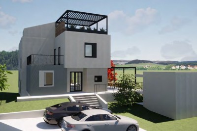 Poreč, okolica, Luksuzna vila s pogledom na morje, 8 km od morja