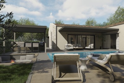 Poreč, dintorni, Casa di design moderno con piscina a 4 km dal mare