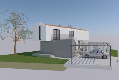 Poreč, Umgebung, Moderne Villa mit Pool in ruhiger Lage, 16 km vom Meer entfernt