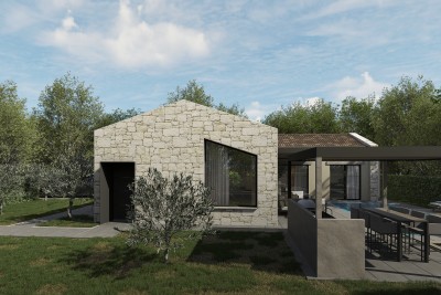 Poreč, dintorni, Casa di design moderno con piscina a 4 km dal mare