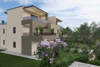 Poreč, okolica, Luksuzni dvoetažni stan s pogledom na more, 3 km od mora