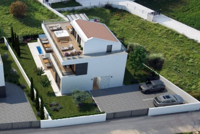 Poreč, nearby area, Detached luxury villa with pool and rooftop terrace, 2 km from the sea