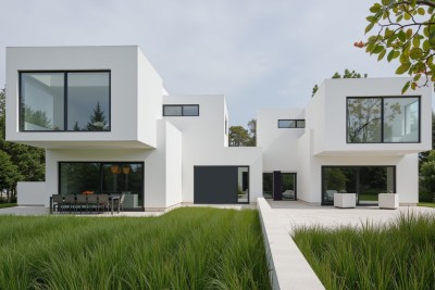 Poreč, okolí, stavební pozemek s projektem na dvojitý objekt, 12 km od moře