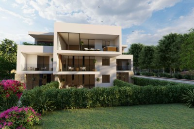 Poreč, Casa alla fine della fila a 850 m dal mare