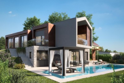 Poreč, dintorni, Villa di design con piscina, 13 km dal mare